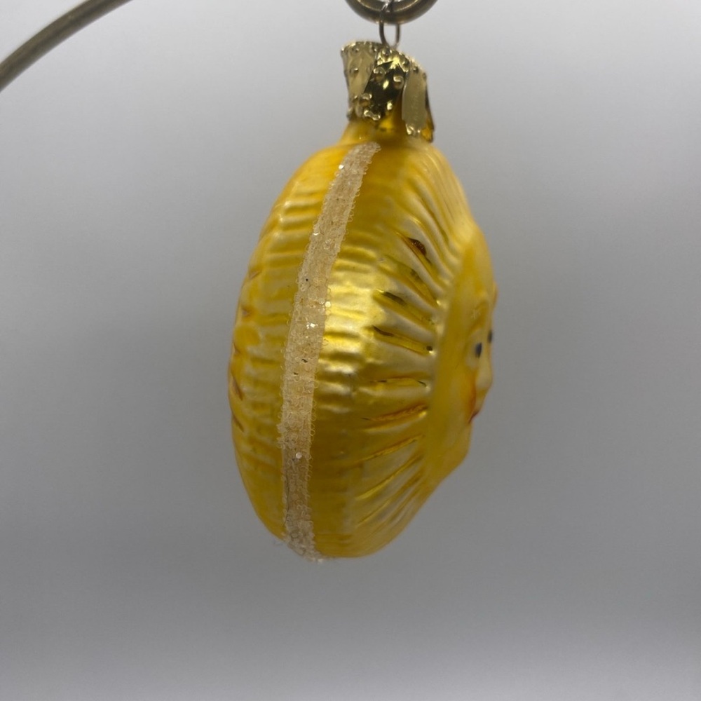 Christborn Blown Glass Sun Ornament Germany Sunny Sol Sunshine Christmas Tree - Picture 7 of 8